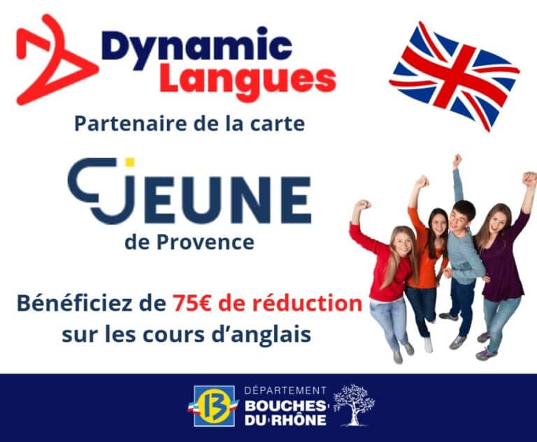 Cours d’anglais à La Ciotat : profitez de la carte CJEUNE